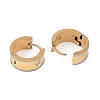 Ion Plating(IP) Round 304 Stainless Steel Hoop Earrings EJEW-M001-04G-2