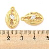 Brass Pave Cubic Zirconia Pendants KK-M286-08G-3