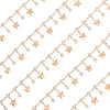 Handmade Rhinestone Flat Round Link Chains CHC-TA0001-35-3