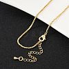 Brass Box Chain Necklaces X-NJEW-K123-11G-3