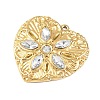 304 Stainless Steel with Rhinestone Pendants STAS-Z186-10G-2