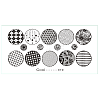 Stainless Steel Nail Art Templates Stamping Plate Set MRMJ-S048-105-1