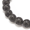 Natural Lava Rock & Synthetic Hematite Stretch Bracelet BJEW-JB08323-01-5