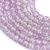 Crackle Glass Beads Strands X-CCG-Q002-8mm-02-3