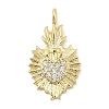 Brass Micro Pave Cubic Zirconia Pendants LS-KK-S514-04D-G-1