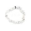 Natural Howlite Chips Beaded Stretch Bracelet for Women PW-WG72437-17-1