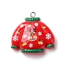Christmas Opaque Resin Pendants LS-RESI-A049-05H-1