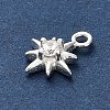 925 Sterling Silver Clear Cubic Zirconia 8-Pointed Star Charms STER-U009-06S-3