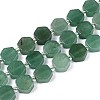 Natural Green Aventurine Beads Strands G-P534-A17-02-4