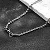 Tarnish Resistant 304 Stainless Steel Rope Chain Necklaces STAS-S029-01-5