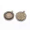 Zinc Alloy Pendant Settings for Cabochon & Rhinestone LS-PALLOY-A15290-AB-FF-2