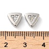 Real Platinum Plated Brass Micro Pave Cubic Zirconia Beads LS-KK-H455-08P-01-3