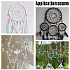 10Pcs Iron Ring for DIY Woven Net/Web with Feather IFIN-SP0001-56B-P-6