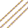 Brass Enamel Link Chains CHC-L050-07G-03-1