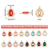   32Pcs 16 Colors Alloy Pendants FIND-PH0004-65-WH-4