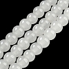 Baking Paint Imitation Jade Glass Round Bead Strands LS-DGLA-Q021-6mm-01-2