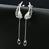 Alloy Tassel Stud Earrings WG6752E-01-4