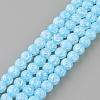 Synthetic Crackle Quartz Beads Strands GLAA-S134-6mm-13-1
