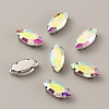 Horse Eye Shape Sew on Rhinestone FIND-WH0128-93C-01-2