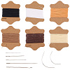6 Bundles 6 Colors Waxed Cotton Cords OCOR-CY0001-96-1