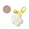 Flower Cotton Pendant Decorations HJEW-JM02916-01-3