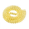 Baking Paint Transparent Glass Beads X1-DGLA-N006-8mm-04-2