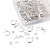 Brass Huggie Hoop Earring Findings & Open Jump Rings KK-TA0007-84A-P-4