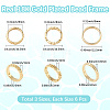 18Pcs 3 Style Brass Bead Frame KK-BBC0019-30-2