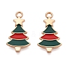 Christmas Theme Alloy Enamel Pendants ENAM-T020-10J-2