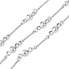 304 Stainless Steel Flat Round Link Chains CHS-H117-02P-1