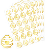 Honeycomb Gold Foil Self-adhesive Stickers DIY-WH20001-13A-1
