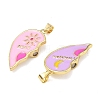 Brass Enamel Pendants KK-A293-02G-04-2