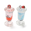 Transparent Resin Imitation Drink Pendants RE-CBAC5B2-02P-2