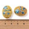 Rack Plating Brass Enamel Beads KK-P276-26C-05G-3