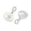 Alloy Enamel European Dangle Charms AL-CBAC2D3-04P-03-2