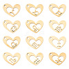 12Pcs 12 Styles 316L Stainless Steel Pendants STAS-TA0003-21G-1