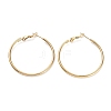 Ring 304 Stainless Steel Hoop Earrings for Women Men EJEW-B049-02D-G-1