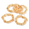 Heated Natural Citrine Beaded Stretch Bracelets GG-CBADCD7-02-4