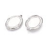 304 Stainless Steel Pendant Cabochon Settings STAS-T067-17P-2