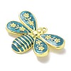 Rack Plating Brass Enamel Pendants KK-L224-040G-04-2