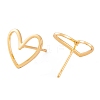 Brass Stud Earrings KK-S348-124-2