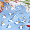 48Pcs 3 Styles Spiral Shell Angel Pendants FIND-PH0020-54-5
