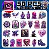 Gothic Skull Stickers Self-Adhesive Stickers PW-WG25990-01-3