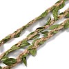 DIY Wreath Foliage Green Leaves Ribbon Decorative OCOR-M007-01C-4