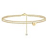 Heart Brass with Crystal Rhinestone Anklets FS-WGC43DA-09-1