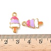 304 Stainless Steel Enamel Pendants STAS-I346-09G-02-3