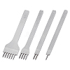 4Pcs 4 Styles DIY Lacing Stitching Leather Craft Kits AJEW-UN0002-46-1