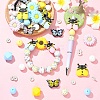 25Pcs 8 Styles Silicone & 15Pcs Iron Grade A Crystal Rhinestone Spacer Beads Findings Kits SIL-YW0002-67A-4