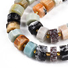 Natural Flower Amazonite Beads Strands G-T140-33-3