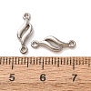 304 Stainless Steel Connector Charms STAS-N124-63P-3
